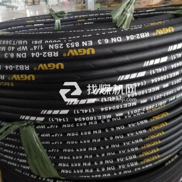 耐油鋼絲編織膠管 挖掘機用油管 結實耐用 規格可定制 河北廠家